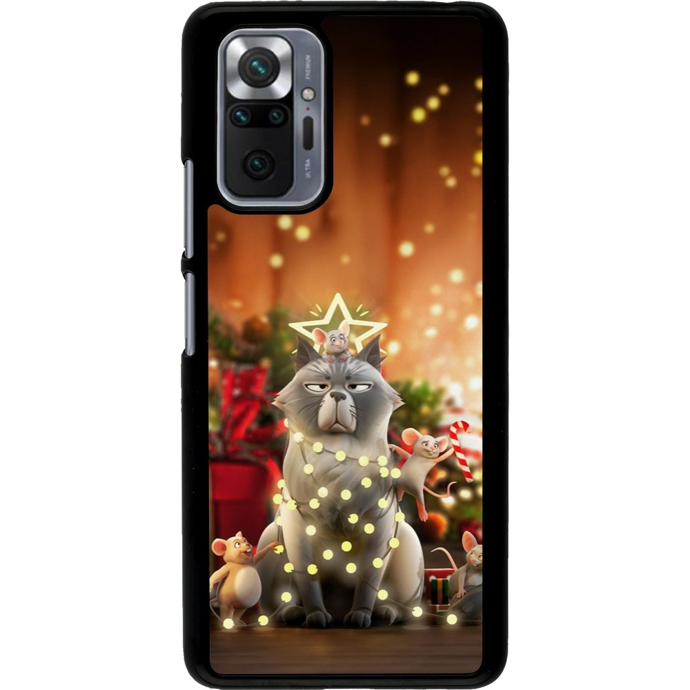 Xiaomi Redmi Note 10 Pro Case Hülle - Christmas 25 Xmas Cat
