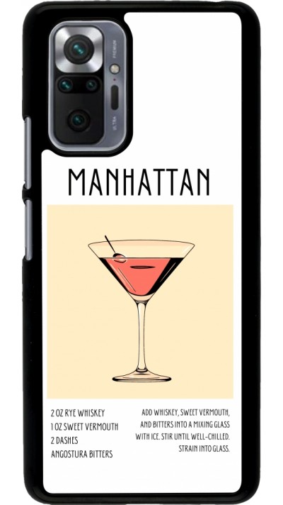 Xiaomi Redmi Note 10 Pro Case Hülle - Cocktail Rezept Manhattan