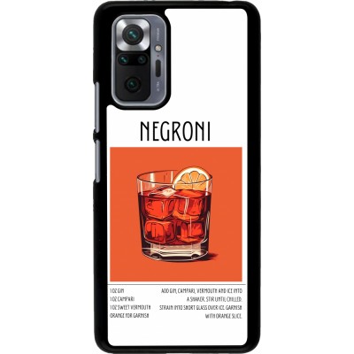 Xiaomi Redmi Note 10 Pro Case Hülle - Cocktail Rezept Negroni