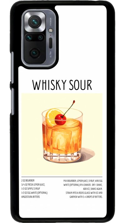 Xiaomi Redmi Note 10 Pro Case Hülle - Cocktail Rezept Whisky Sour