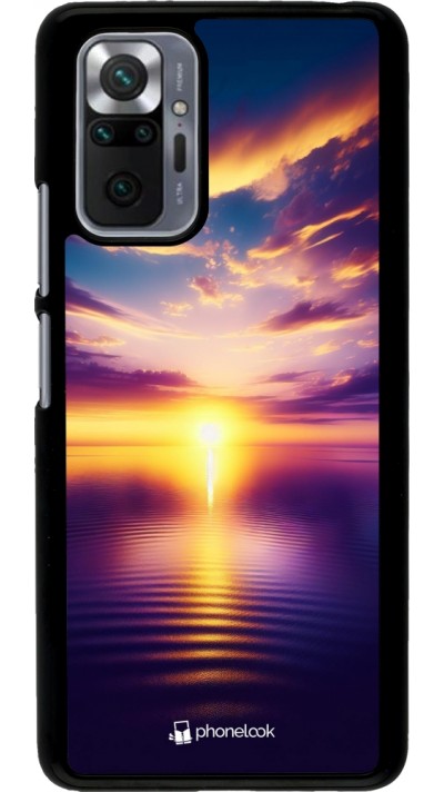 Coque Xiaomi Redmi Note 10 Pro - Coucher soleil jaune violet