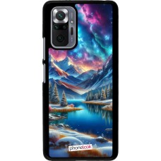 Xiaomi Redmi Note 10 Pro Case Hülle - Fantasiebergsee Himmel Sterne