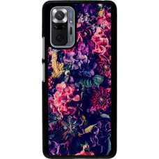 Coque Xiaomi Redmi Note 10 Pro - Flowers Dark