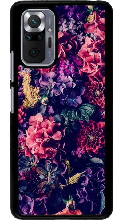 Hülle Xiaomi Redmi Note 10 Pro - Flowers Dark