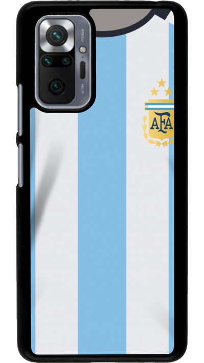 Xiaomi Redmi Note 10 Pro Case Hülle - Argentinien 2022 personalisierbares Fussballtrikot