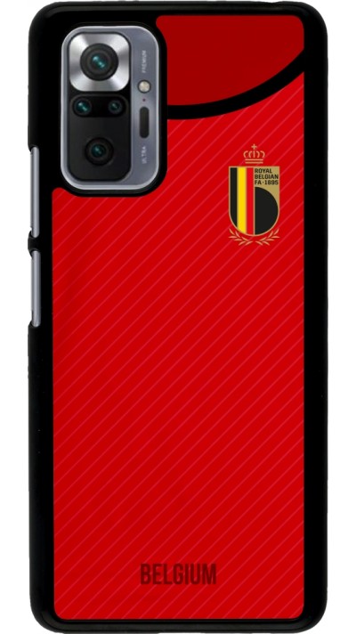 Xiaomi Redmi Note 10 Pro Case Hülle - Belgien 2022 personalisierbares Fußballtrikot
