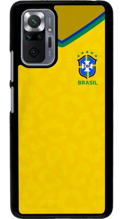 Xiaomi Redmi Note 10 Pro Case Hülle - Brasilien 2022 personalisierbares Fußballtrikot