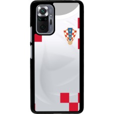 Xiaomi Redmi Note 10 Pro Case Hülle - Kroatien 2022 personalisierbares Fussballtrikot