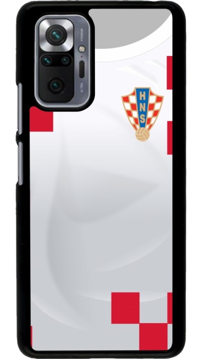 Xiaomi Redmi Note 10 Pro Case Hülle - Kroatien 2022 personalisierbares Fussballtrikot