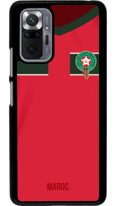 Coque Xiaomi Redmi Note 10 Pro - Maillot de football Maroc 2022 personnalisable