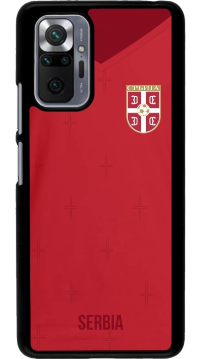 Coque Xiaomi Redmi Note 10 Pro - Maillot de football Serbie 2022 personnalisable