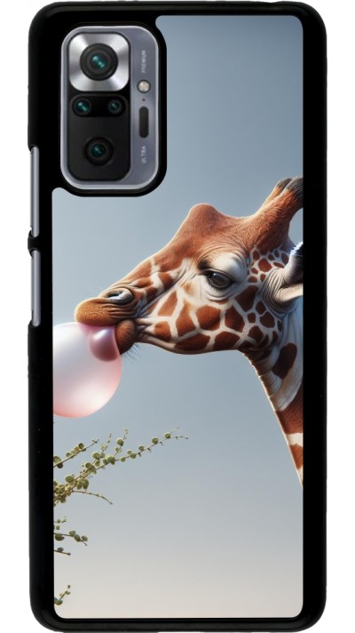 Xiaomi Redmi Note 10 Pro Case Hülle - Giraffe mit Blase