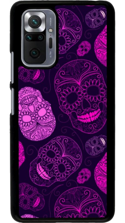 Xiaomi Redmi Note 10 Pro Case Hülle - Halloween 2023 pink skulls