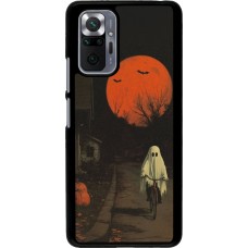 Xiaomi Redmi Note 10 Pro Case Hülle - Halloween 2025 Ghost on a bicycle