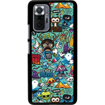 Xiaomi Redmi Note 10 Pro Case Hülle - Mixed Cartoons Turquoise