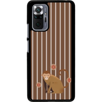 Coque Xiaomi Redmi Note 10 Pro - Monkey with stripes