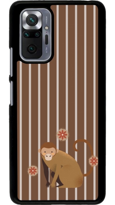 Coque Xiaomi Redmi Note 10 Pro - Monkey with stripes