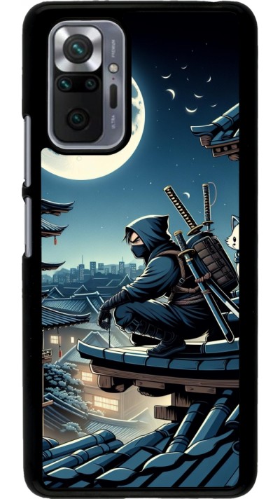 Coque Xiaomi Redmi Note 10 Pro - Ninja sous la lune