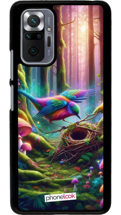 Xiaomi Redmi Note 10 Pro Case Hülle - Vogel Nest Wald