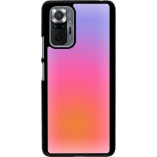 Xiaomi Redmi Note 10 Pro Case Hülle - Orange Pink Blue Gradient