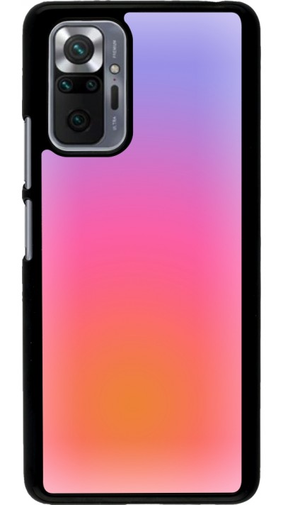 Xiaomi Redmi Note 10 Pro Case Hülle - Orange Pink Blue Gradient