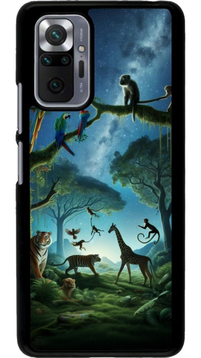 Xiaomi Redmi Note 10 Pro Case Hülle - Paradies der exotischen Tiere