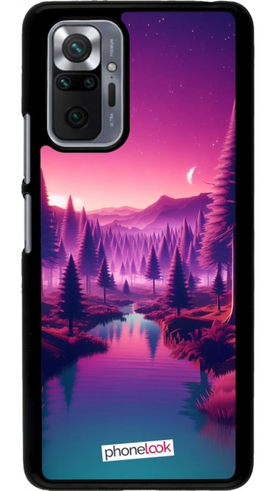 Coque Xiaomi Redmi Note 10 Pro - Paysage Violet-Rose