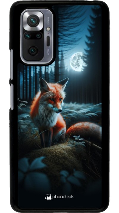 Xiaomi Redmi Note 10 Pro Case Hülle - Fuchs Mond Wald