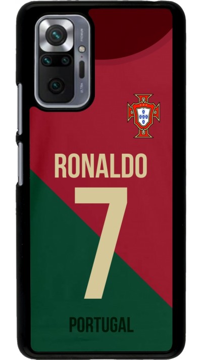 Coque Xiaomi Redmi Note 10 Pro - Football shirt Ronaldo Portugal