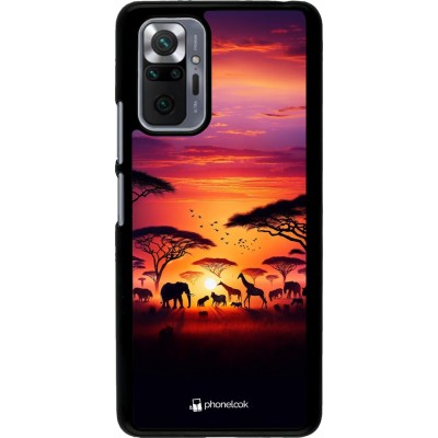 Coque Xiaomi Redmi Note 10 Pro - Safari sunset wildlife