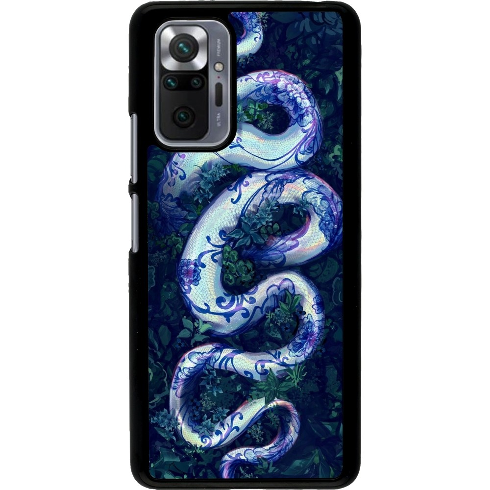 Xiaomi Redmi Note 10 Pro Case Hülle - Snake Blue Anaconda