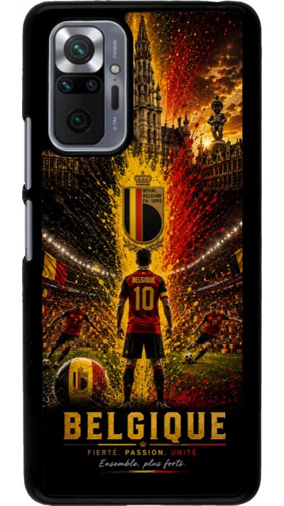 Xiaomi Redmi Note 10 Pro Case Hülle - Fussball Belgien splash 2026