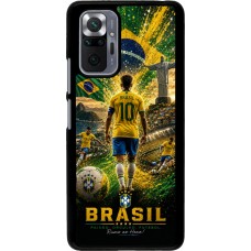 Xiaomi Redmi Note 10 Pro Case Hülle - Fussball Brasilien splash 2026