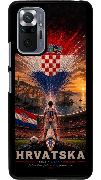 Xiaomi Redmi Note 10 Pro Case Hülle - Fussball Kroatien splash 2026