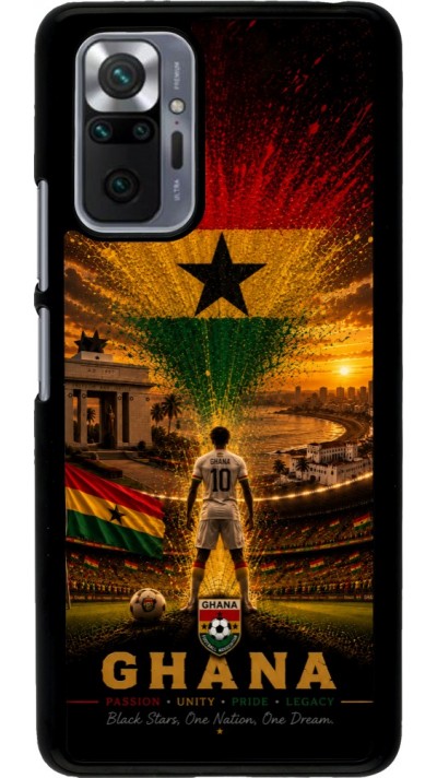 Xiaomi Redmi Note 10 Pro Case Hülle - Fussball Ghana splash 2026
