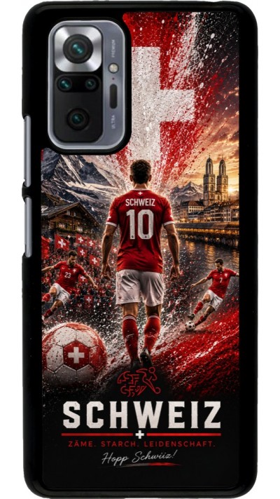 Xiaomi Redmi Note 10 Pro Case Hülle - Fussball Schweiz splash 2026