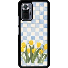 Xiaomi Redmi Note 10 Pro Case Hülle - Blue vichy tulips Spring 2026