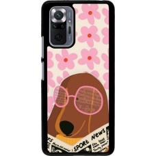 Xiaomi Redmi Note 10 Pro Case Hülle - Dog with newspaper Spring 2026