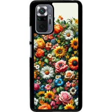 Xiaomi Redmi Note 10 Pro Case Hülle - Sommer Blumenmuster