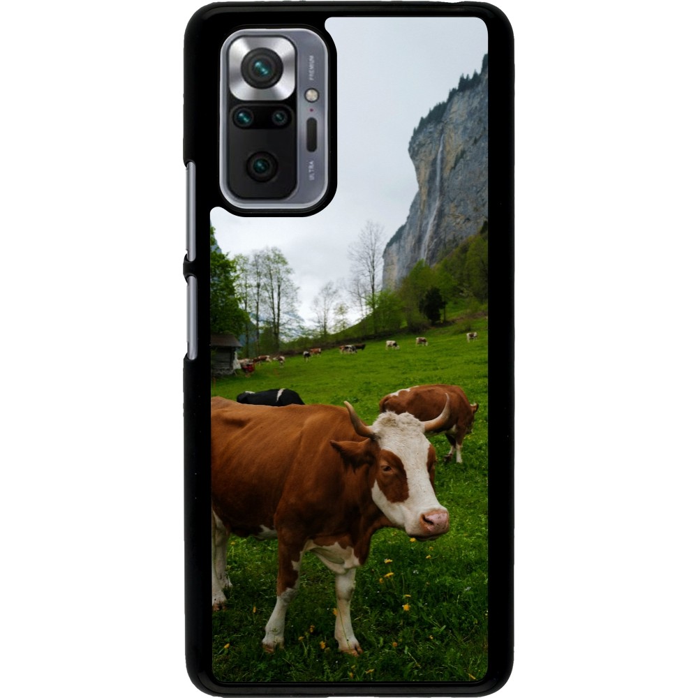 Xiaomi Redmi Note 10 Pro Case Hülle -  Nationalfeiertag Schweiz Kühe