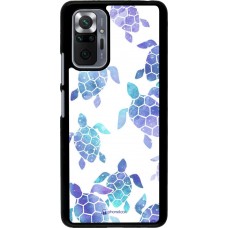 Coque Xiaomi Redmi Note 10 Pro - Turtles pattern watercolor