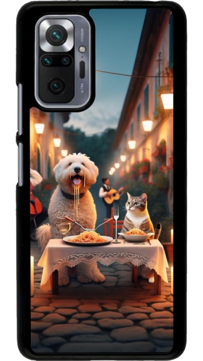 Coque Xiaomi Redmi Note 10 Pro - Valentine 2024 Dog & Cat Candlelight