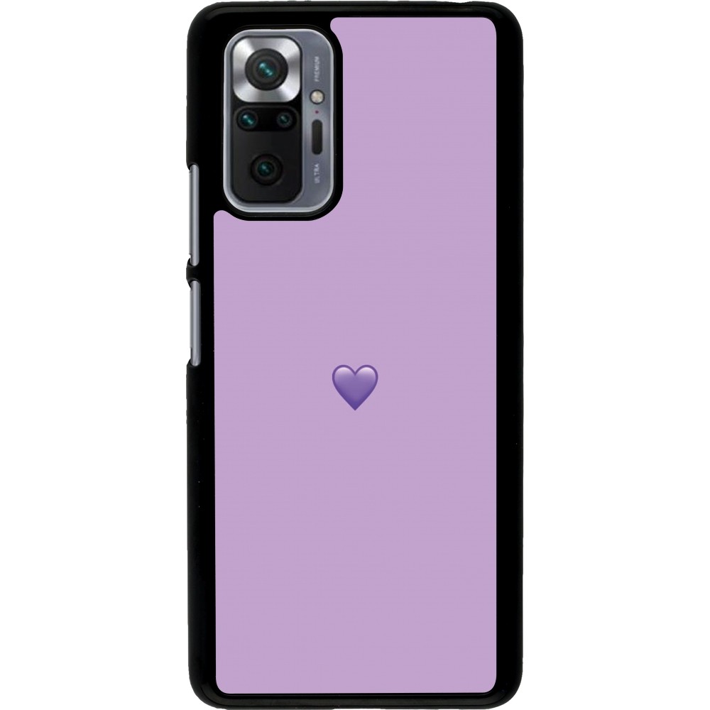 Xiaomi Redmi Note 10 Pro Case Hülle - Valentine 2023 purpule single heart