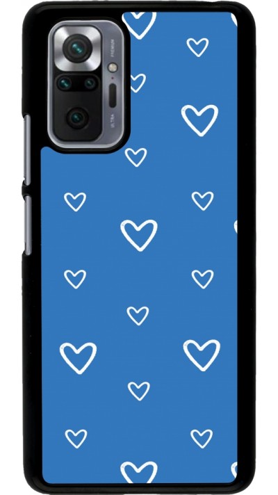 Coque Xiaomi Redmi Note 10 Pro - Valentine 2023 blue hearts