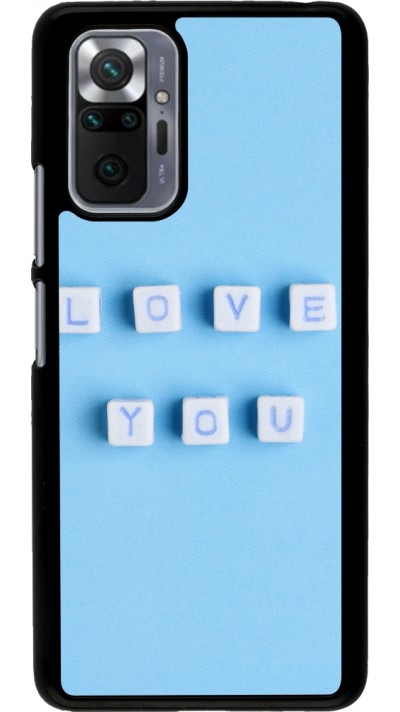 Coque Xiaomi Redmi Note 10 Pro - Valentine 2023 blue love you