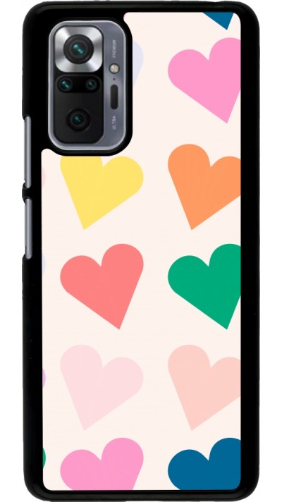 Coque Xiaomi Redmi Note 10 Pro - Valentine 2023 colorful hearts