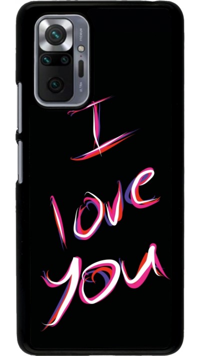 Coque Xiaomi Redmi Note 10 Pro - Valentine 2023 colorful I love you