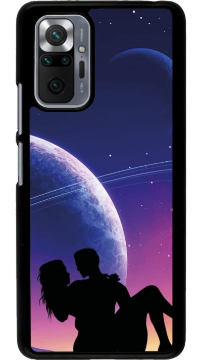 Coque Xiaomi Redmi Note 10 Pro - Valentine 2023 couple love to the moon