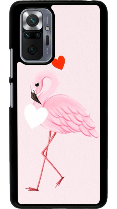 Coque Xiaomi Redmi Note 10 Pro - Valentine 2023 flamingo hearts