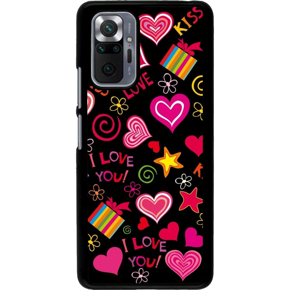Xiaomi Redmi Note 10 Pro Case Hülle - Valentine 2023 love symbols